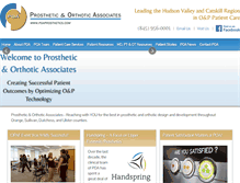 Tablet Screenshot of poaprosthetics.com